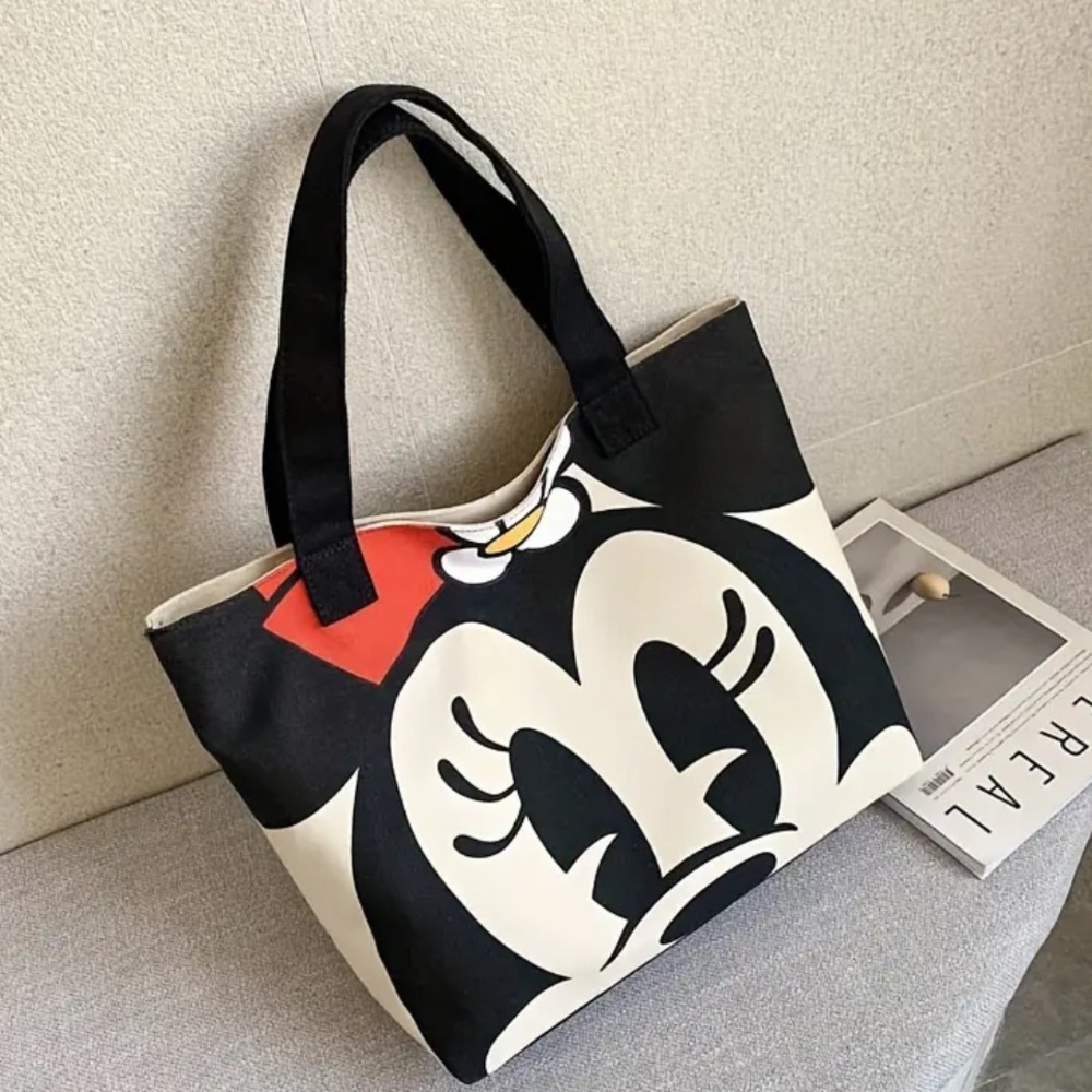 Disney Minnie Mouse Tote, Minne Mouse Canvas Tote, Minnie Mouse Purse